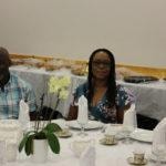 Annual Tea Party 2017 — couple seated at banquet table