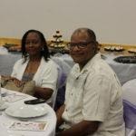 Annual Tea Party 2017 — couple smiling at banquet table
