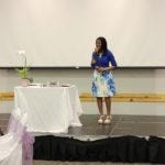 Annual Tea Party 2017 — woman speaking at podium on stage