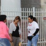 Community members at feed the homeless event